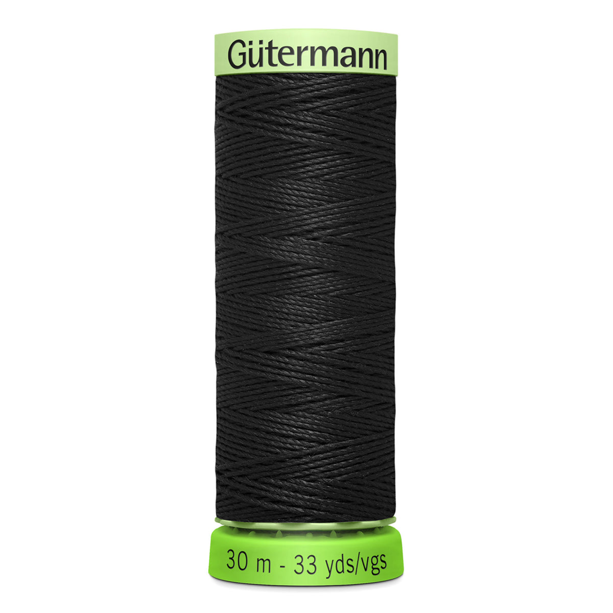 GÜTERMANN Top Stitch rPet Thread 30m - Black Ebony