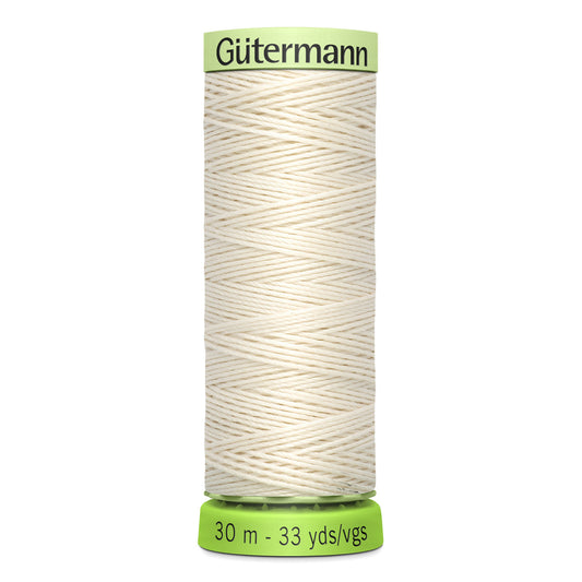 GÜTERMANN Top Stitch rPet Thread 30m - Frosted White