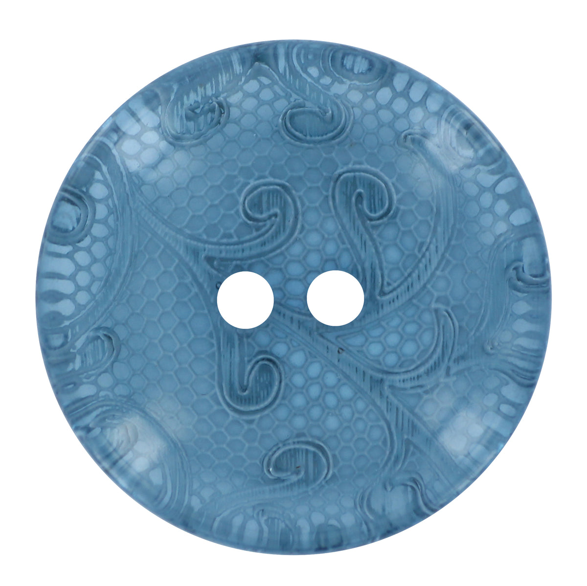 ELAN light blue 2-hole button 25 mm, SKU 450562D