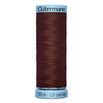 GÜTERMANN Silk S 303 Thread 100 m - Rust Brown