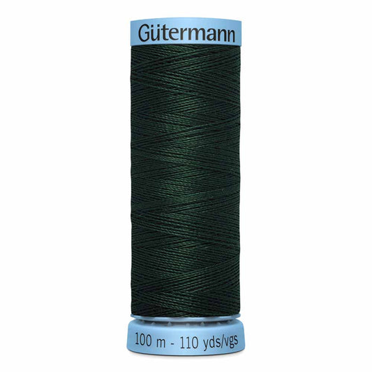 GÜTERMANN Silk S 303 Thread 100 m - Dark Green