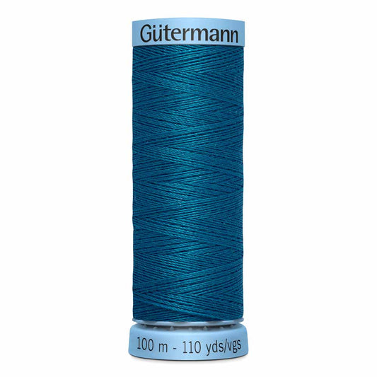 GÜTERMANN Silk S 303 Thread 100 m - Blue Green