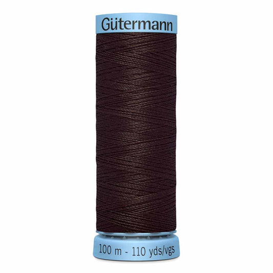 GÜTERMANN Silk S 303 Thread 100 m - Dark Brown