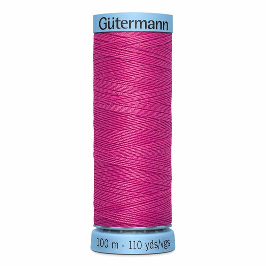 GÜTERMANN Silk S 303 Thread 100 m - Bright Pink