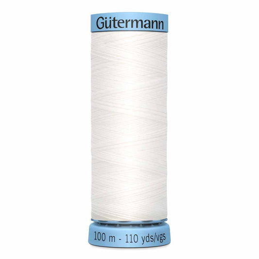 GÜTERMANN Silk S 303 Thread 100 m - White