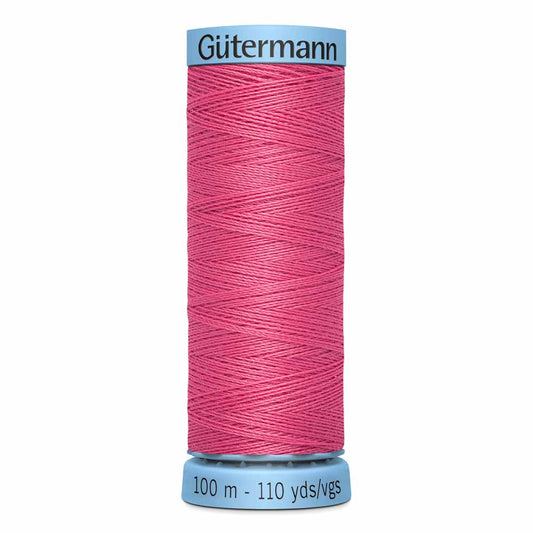 GÜTERMANN Silk S 303 Thread 100 m - Medium Pink