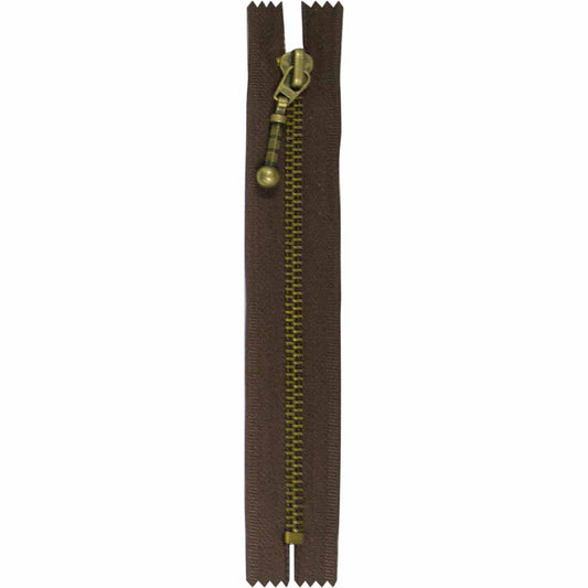 COSTUMAKERS Fashion Closed End Zipper 15cm (6") - Sept. Brown - 1746