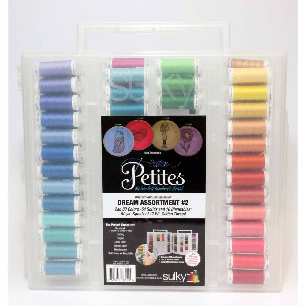 SULKY Slimline 12wt Cotton Petites Dream Assortment - 2nd 80 Colours