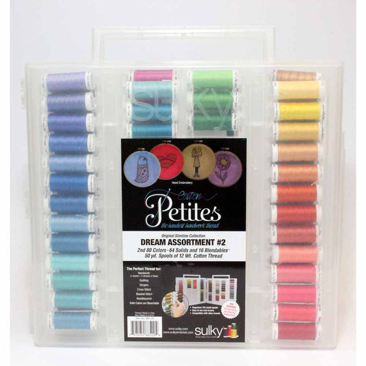 SULKY Slimline 12wt Cotton Petites Dream Assortment - 2nd 80 Colours