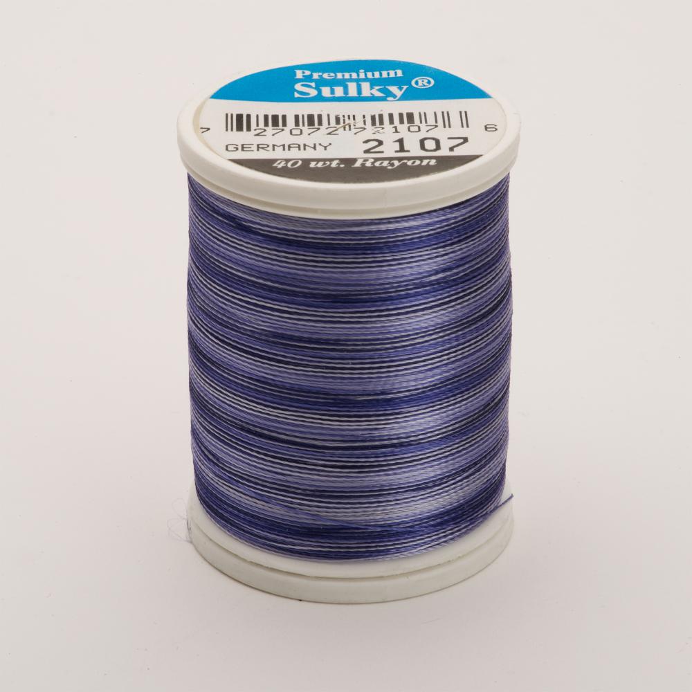 SULKY Rayon Variables 40wt Thread 777 m - Vari-Navy Blues