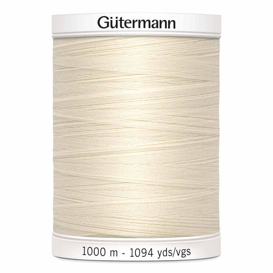 GÜTERMANN MCT Sew-All Polyester Thread 1000 m (1094 yd) - Eggshell