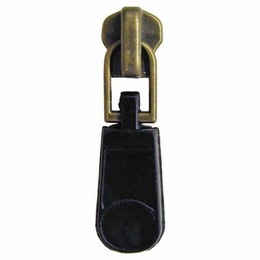 COSTUMAKERS Zipper Slider With Novelty Antique Brass Pull