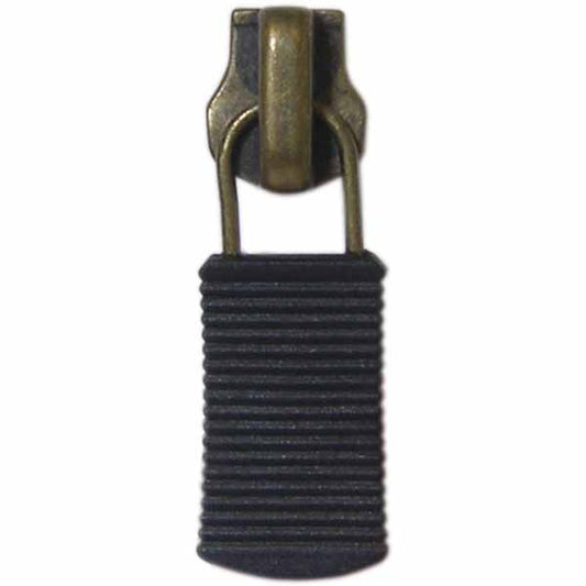 COSTUMAKERS Zipper Slider With Novelty Antique Brass Pull