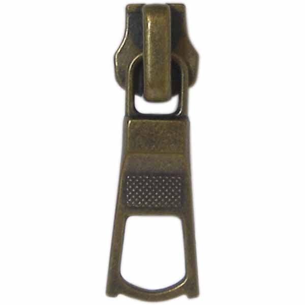 COSTUMAKERS Zipper Slider With Novelty Antique Brass Pull