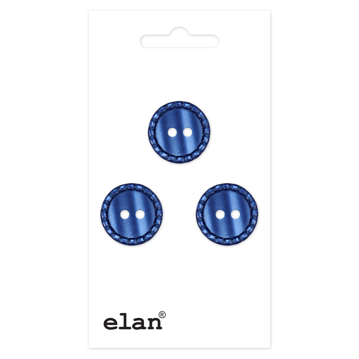 ELAN 2 Hole Button 15 mm (5/8 in), 3 Count