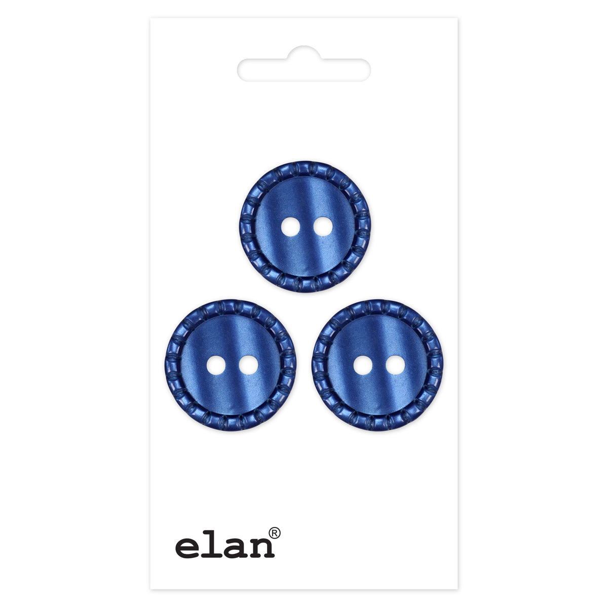 ELAN 2 Hole Button 18 mm (3/4 in), 3 Count