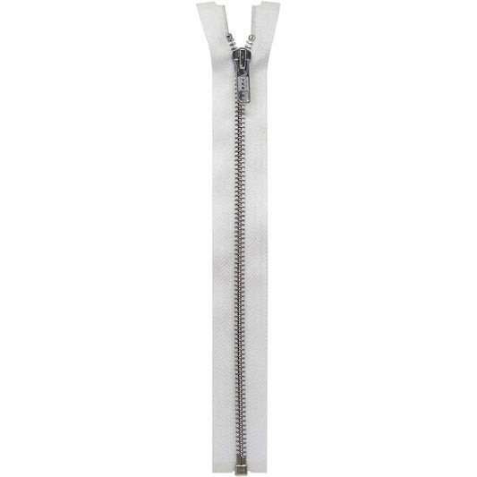 COSTUMAKERS Activewear One Way Separating Zipper 50cm (20") - White - 1750