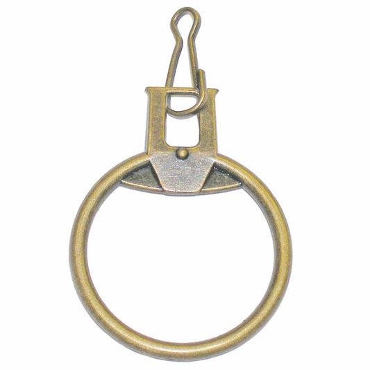 COSTUMAKERS Ring Zipper Pull with Hook – Gold