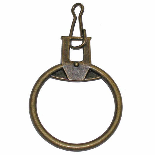 COSTUMAKERS Ring Zipper Pull with Hook – Antique Gold