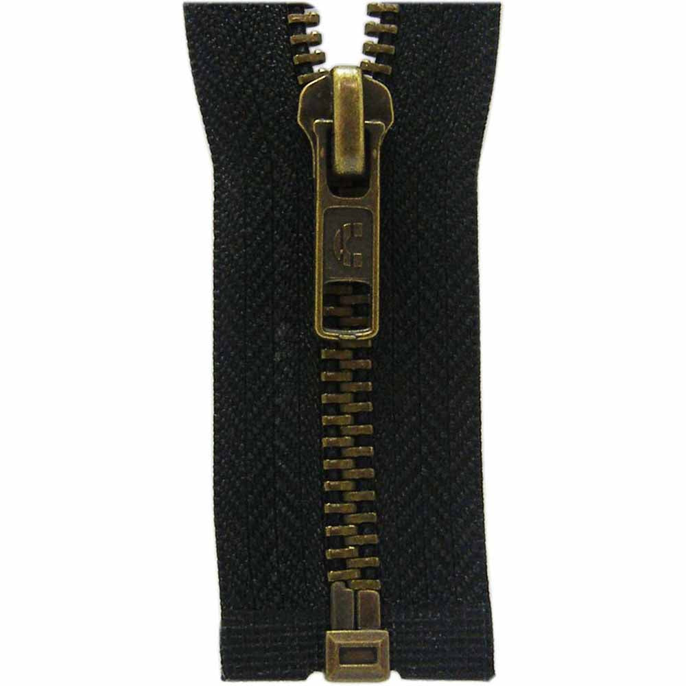 COSTUMAKERS Outerwear One‑Way Separating Zipper 65 cm (26 in) – Black