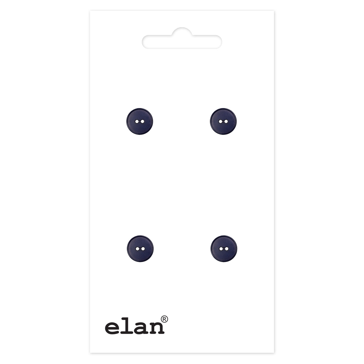 ELAN 2 Hole Button 12 mm (1/2 in.) 4 Count