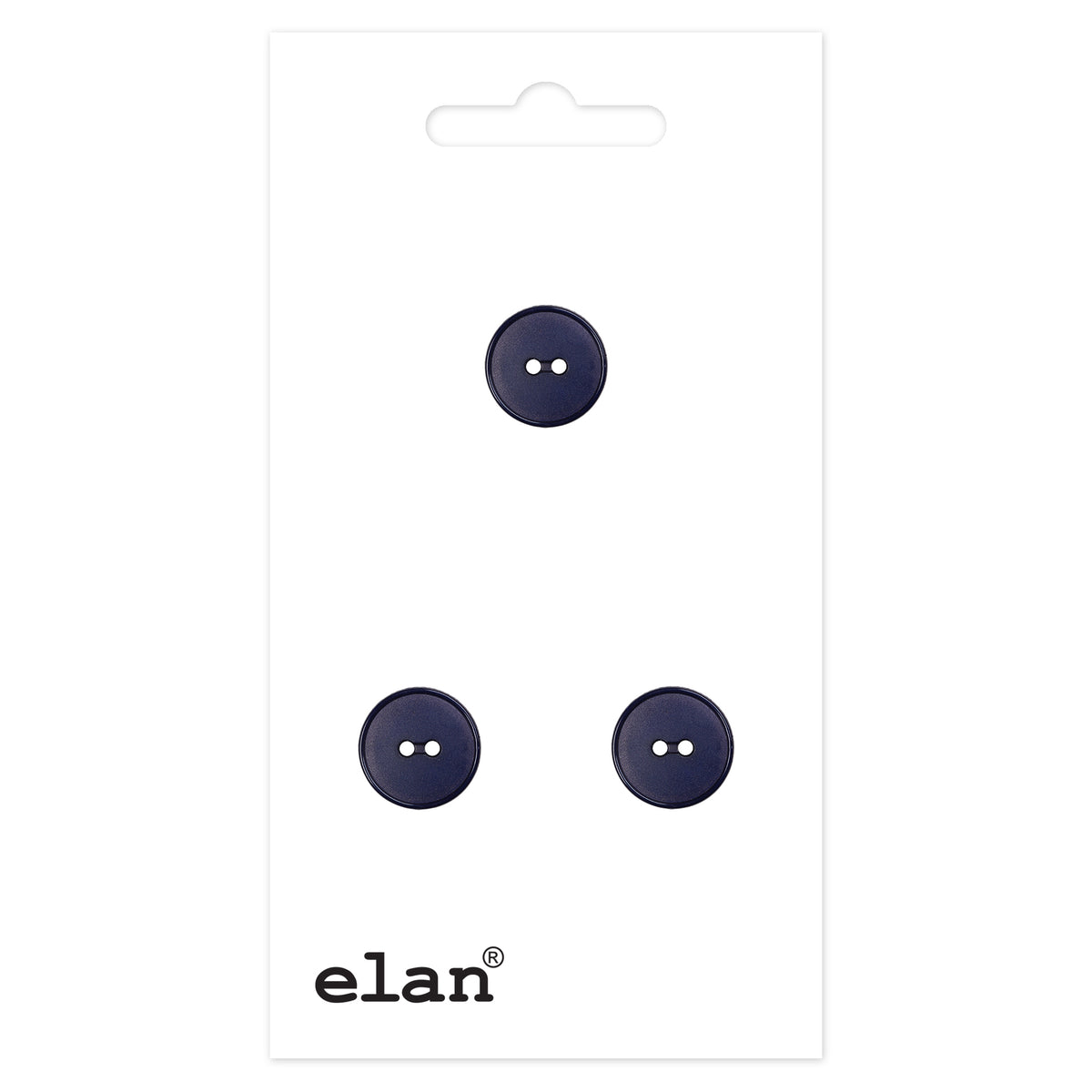 ELAN 2 Hole Button 18 mm (3/4 in), 3 Count