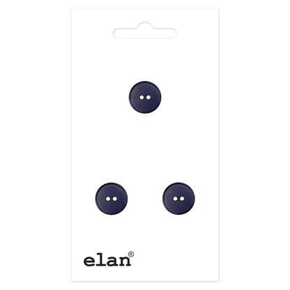 ELAN 2 Hole Button 18 mm (3/4 in), 3 Count