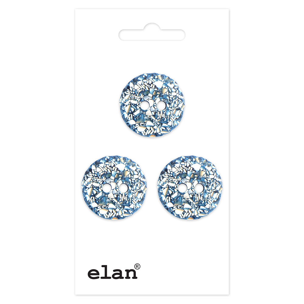 ELAN Navy 2-hole button 18 mm, SKU 553340D