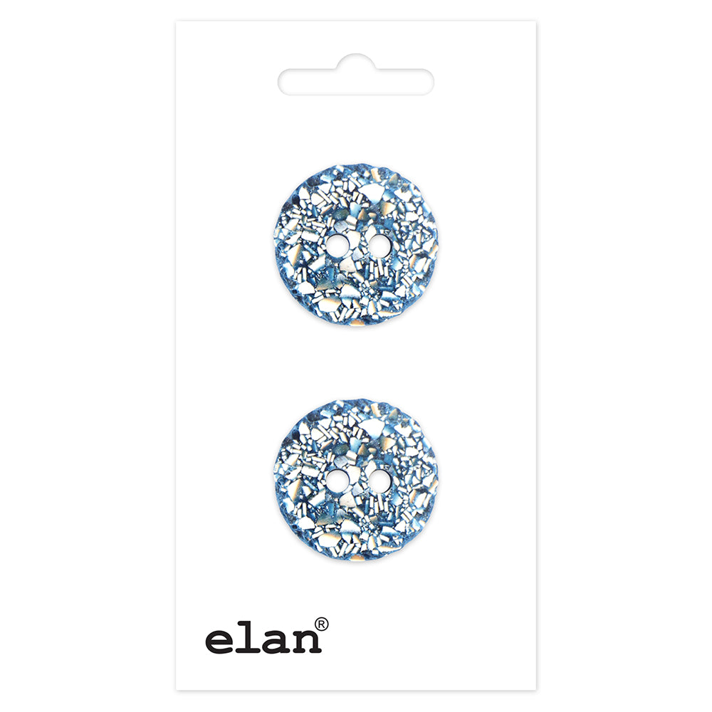 ELAN Navy 2-hole button 20 mm, SKU 553341D