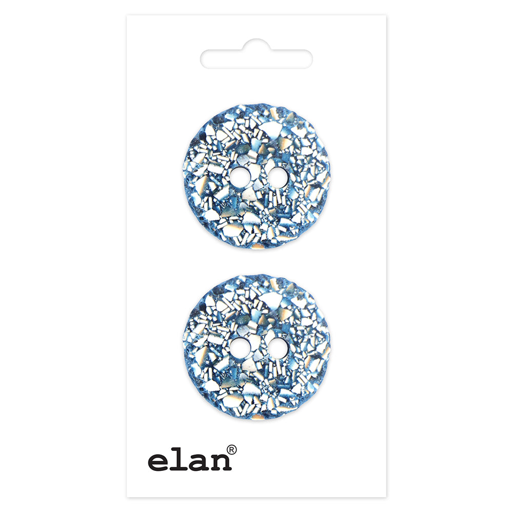 ELAN Navy 2-hole button 25 mm, SKU 553342D