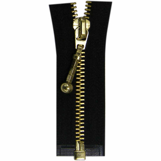 COSTUMAKERS 55 cm ( in) Outerwear One-Way Separating Zipper – Black