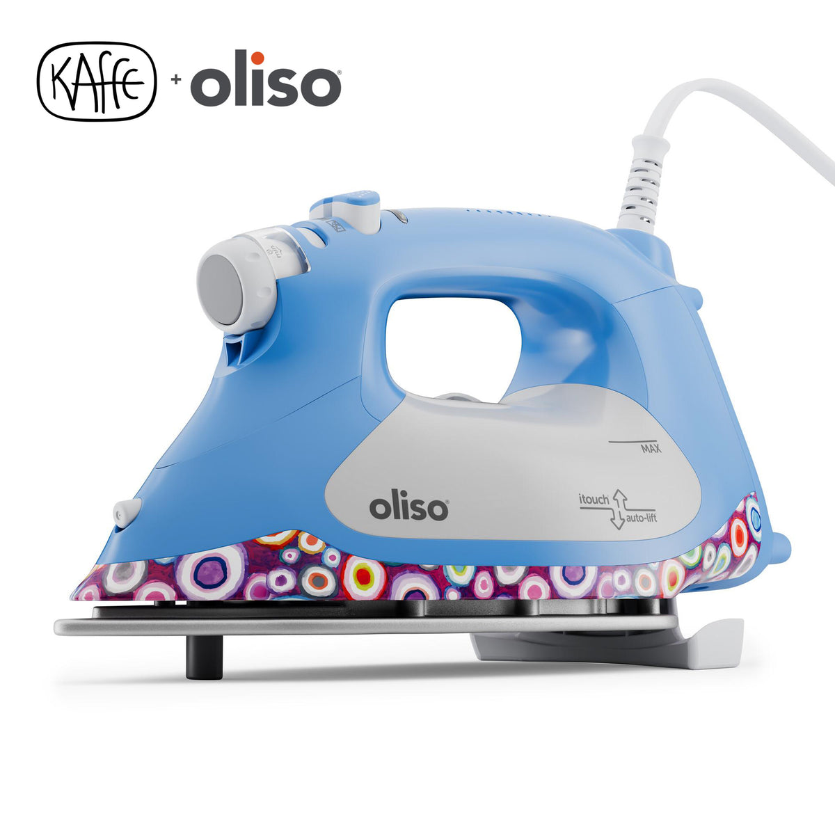 OLISO TG1600 Pro Plus Smart Iron Kaffe Fassett, SKU 5801607