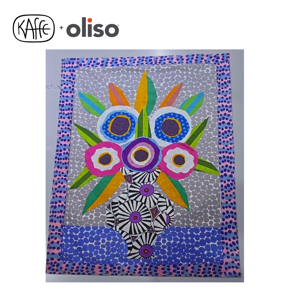 OLISO Kaffe Fassett Tea Towel Pressing Cloth 61 cm x 45.72 cm, SKU 5805008