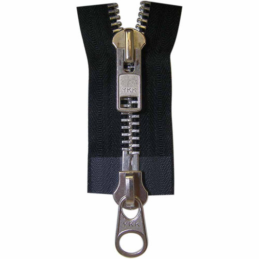 COSTUMAKERS 60 cm (24 in) Outerwear Two-Way Separating Zipper – Black