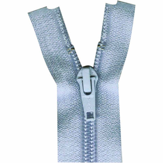 COSTUMAKERS Activewear One‑Way Separating Zipper – 55 cm (22") – Candy Blue – Style 1760