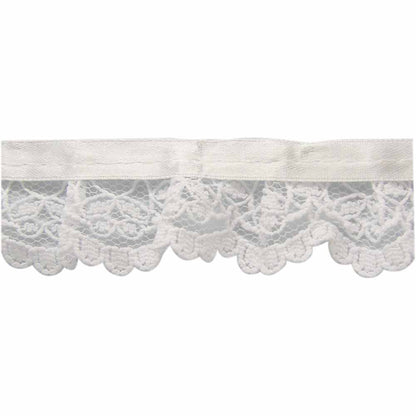 CREATIV DÉCOR Lace/Ribbon Combo 30 mm x 2 m - White - alternate view