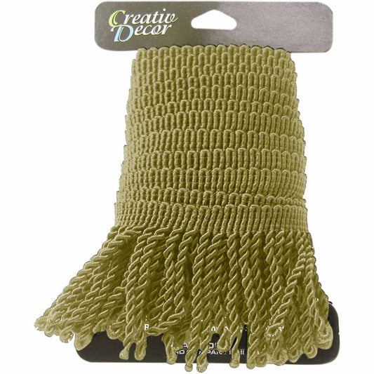 CREATIV DÉCOR Bullion Fringe 5.5cm x 2m - Sage Green