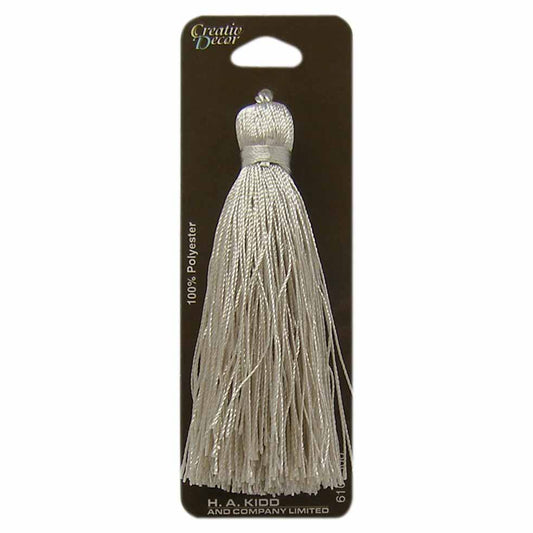 CREATIV DÉCOR Single Tassel – 9.5 cm (3¾ in) – Ecru