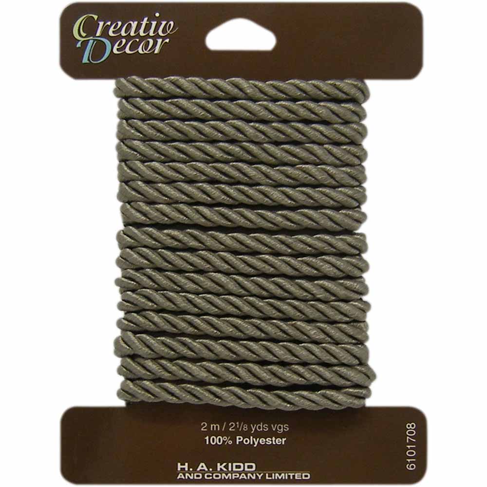 CREATIV DÉCOR Decorative Cord 5mm x 2m - Sage Green