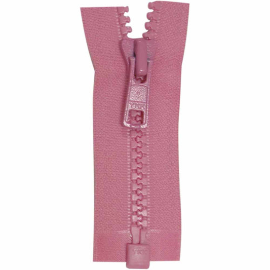 COSTUMAKERS — Activewear One-Way Separating Zipper 60cm (24"") — Holiday Pink — 60 cm (24") — 1764