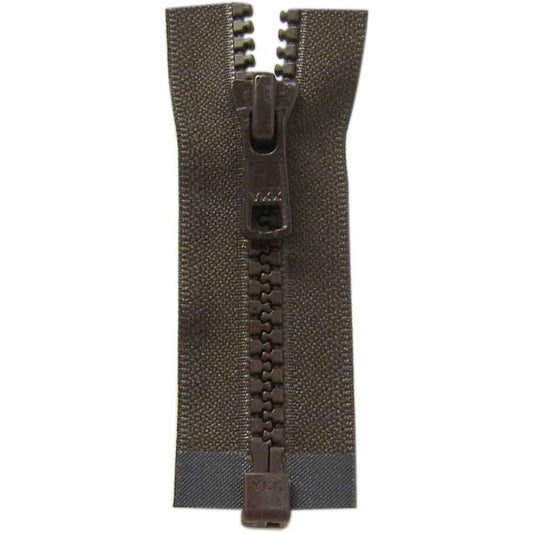 COSTUMAKERS Activewear One Way Separating Zipper 60cm (24") - Sept. Brown - 1764
