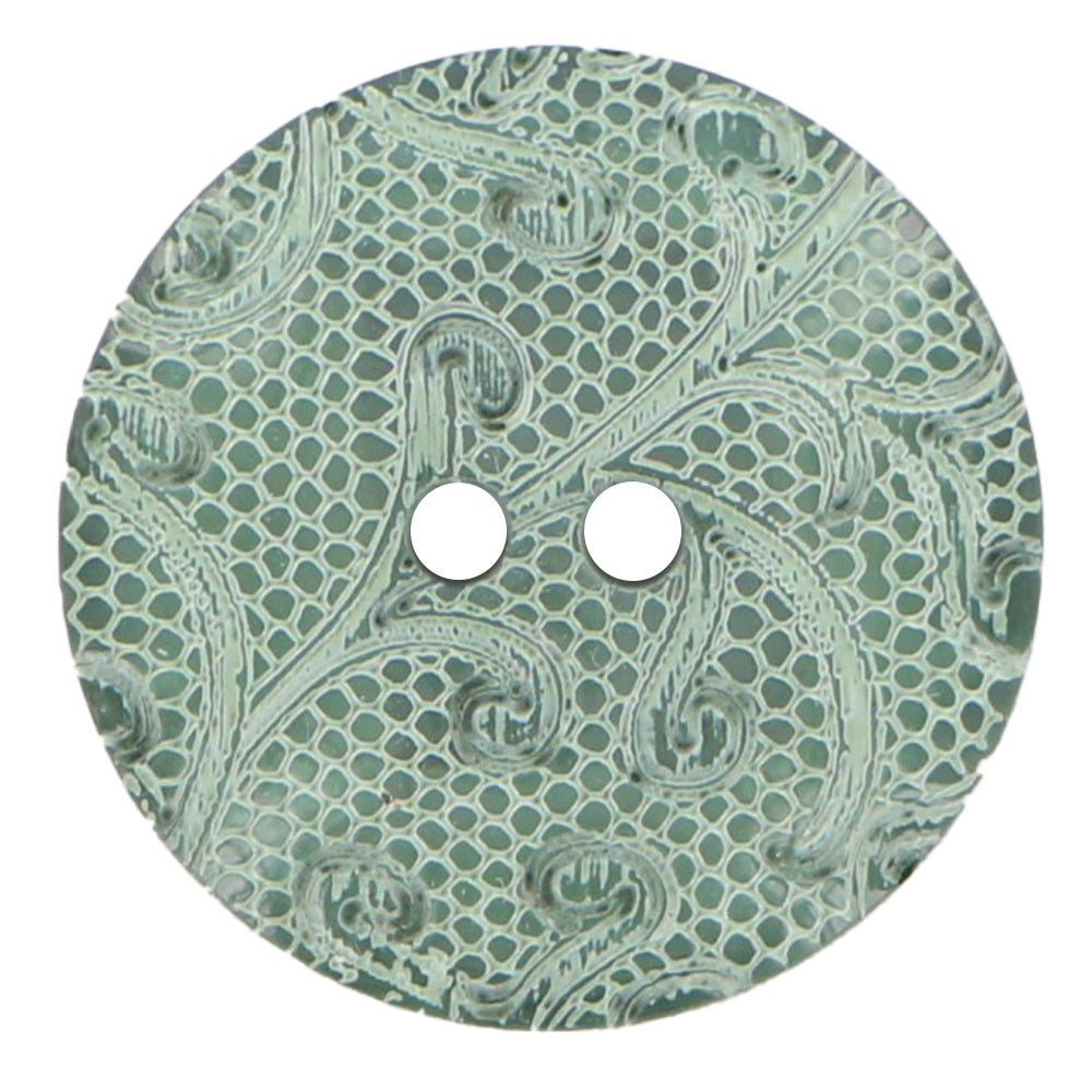 ELAN 2-hole green button 23 mm, 1 count