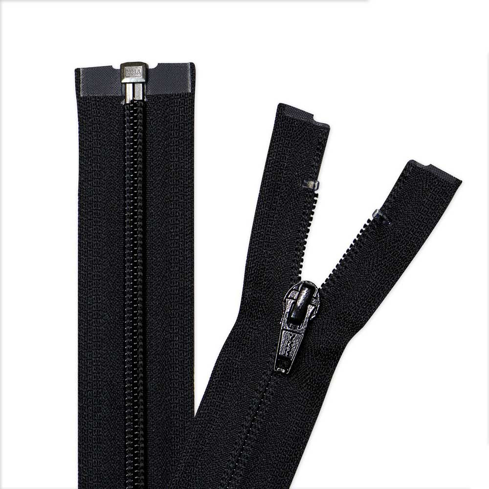 COSTUMAKERS 65 cm (26 in) Activewear Reverse Coil One-Way Separating Zipper – Black