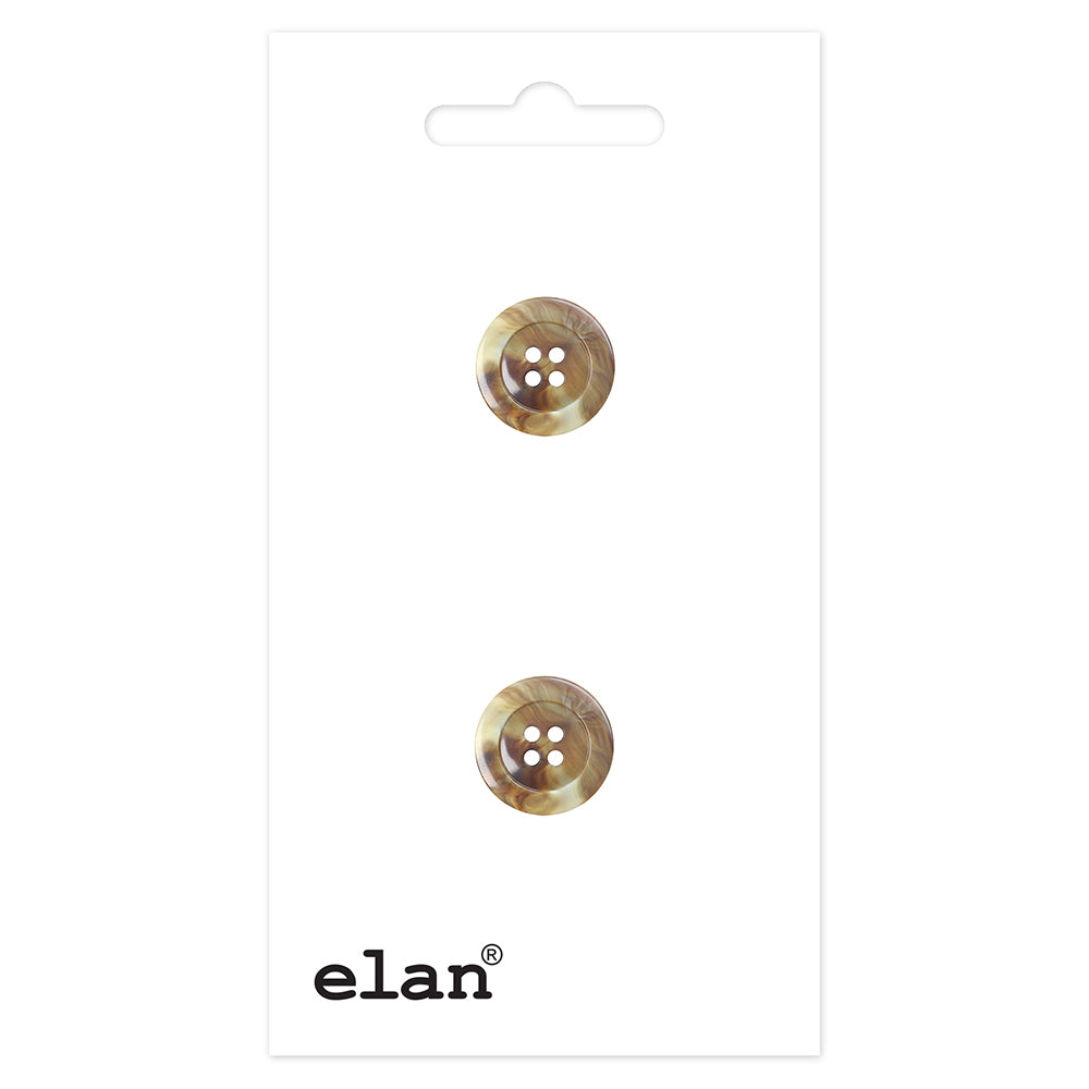 ELAN 4 Hole Button 21 mm (7/8 in), 2 Count