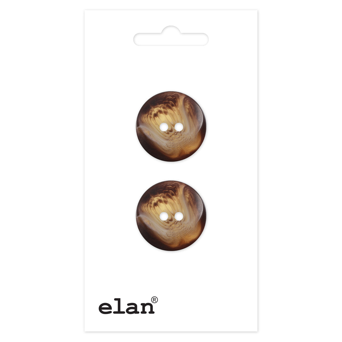 ELAN 2 Hole Button 25 mm (1 in), 2 Pack