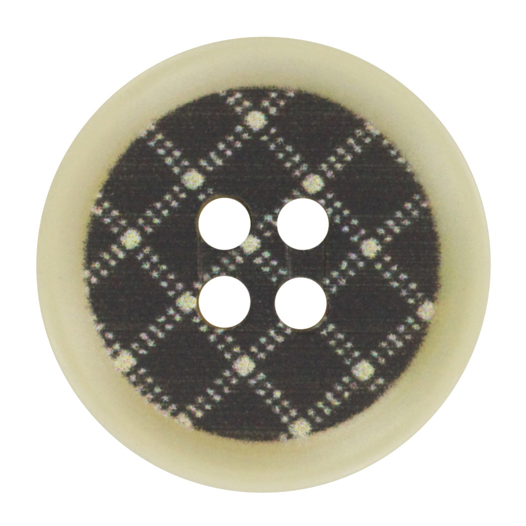 ELAN 4-hole beige buttons 20 mm, 2 count