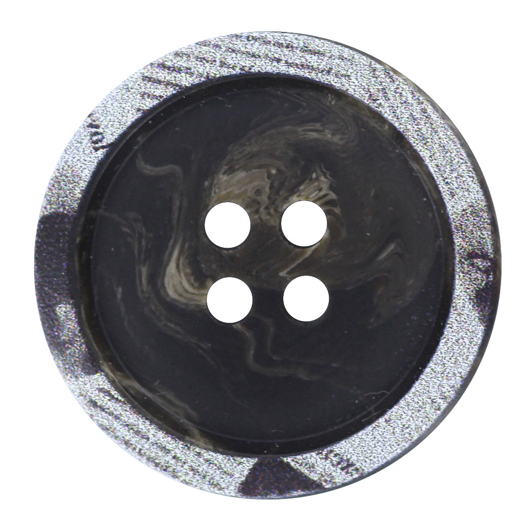 ELAN 4-hole brown buttons 15 mm, 3 count