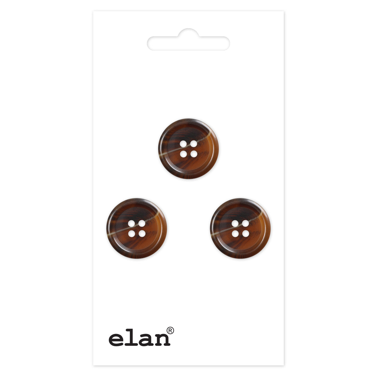 ELAN 4-Hole Button 18 mm (3/4 in) 3 Count