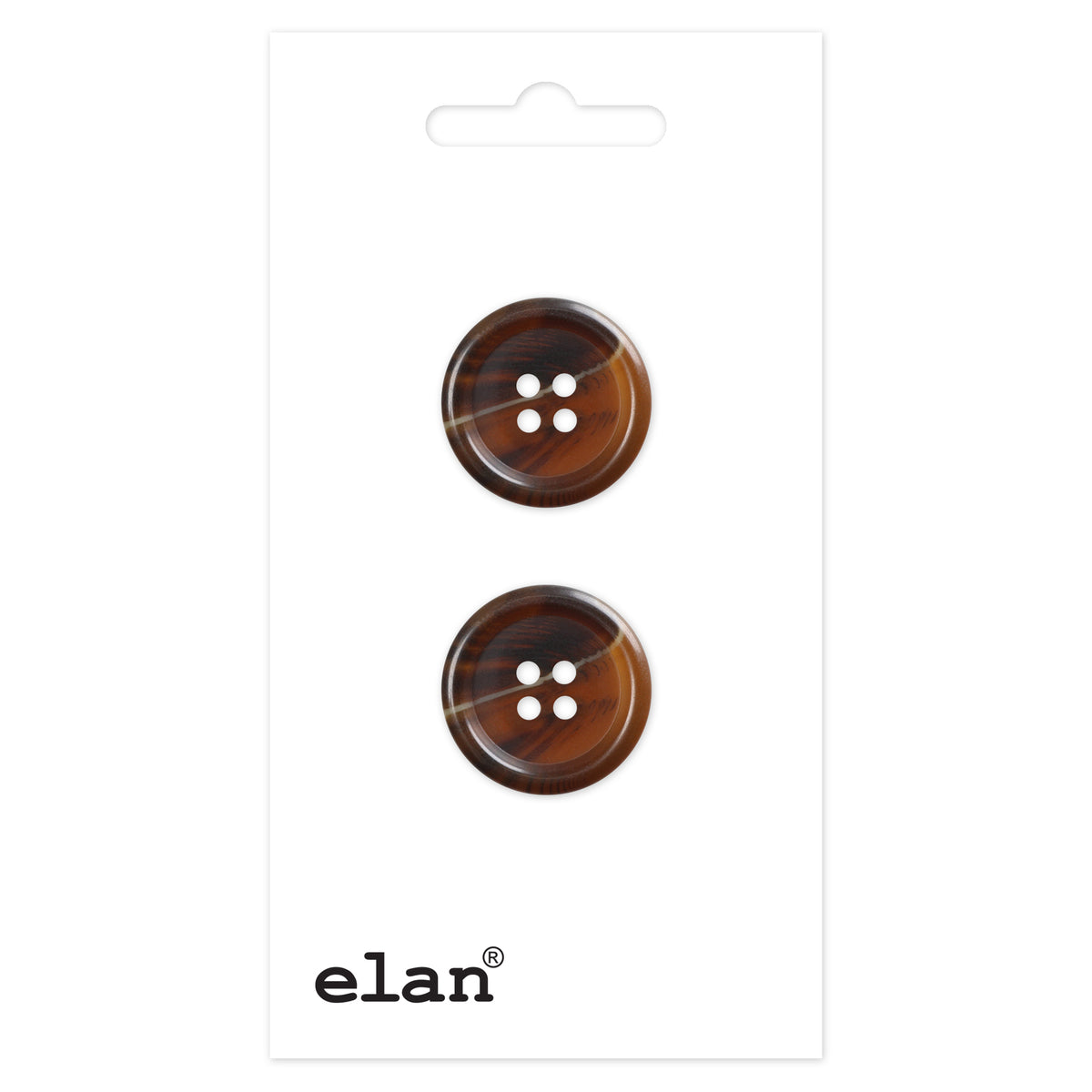 ELAN 4-Hole Button 23 mm (7/8 in) 2 Count