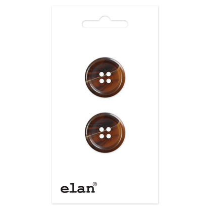 ELAN 4-Hole Button 23 mm (7/8 in) 2 Count